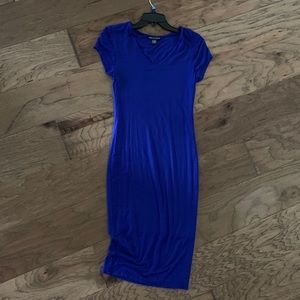 Bodycon Midi Blue Dress